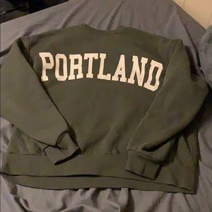 Oversized crewneck sweatshirt